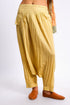 Harem pants in printed cotton voile with elastic on the back