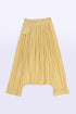 Harem pants in printed cotton voile with elastic on the back