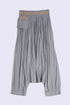 Harem pants in printed cotton voile with elastic on the back
