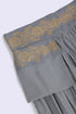 Harem pants in printed cotton voile with elastic on the back