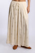 Printed cotton gauze wide leg pants with elastic waistband