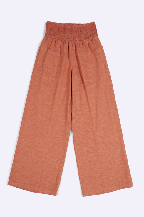 Flow wide leg pants in cotton