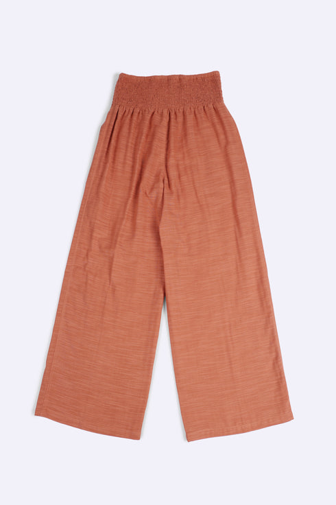 Flow wide leg pants in cotton