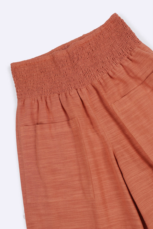 Flow wide leg pants in cotton