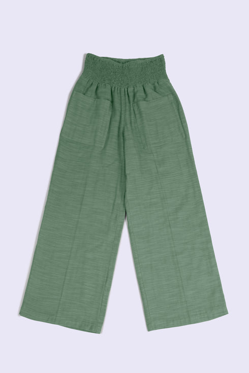 Flow wide leg pants in cotton