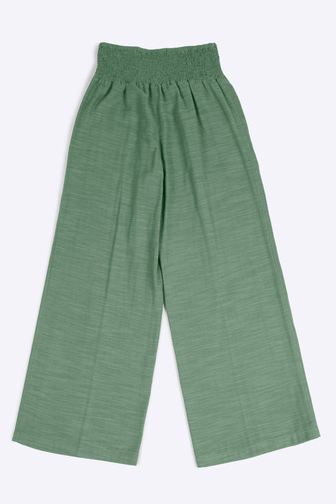 Flow wide leg pants in cotton