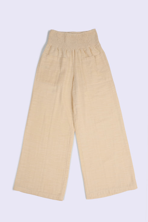 Flow wide leg pants in cotton