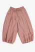 Balloon pants with pleats and drawstring waist