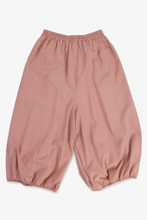 Balloon pants with pleats and drawstring waist