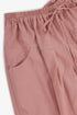 Balloon pants with pleats and drawstring waist