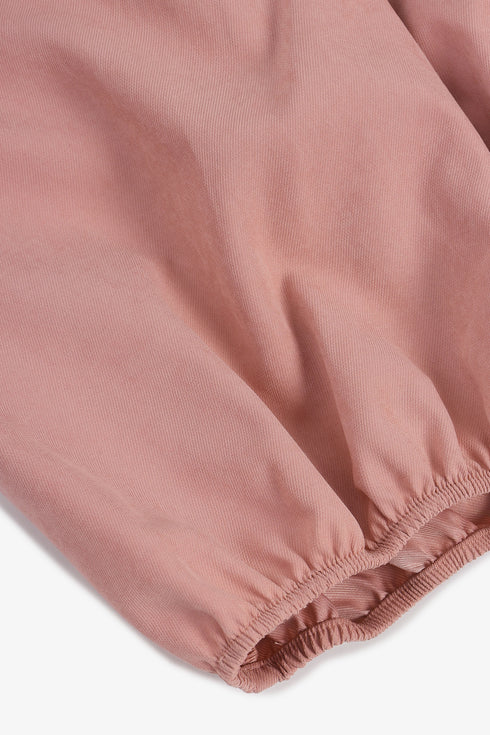 Balloon pants with pleats and drawstring waist