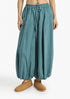 Balloon pants with pleats and drawstring waist