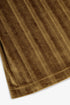 Pleated velvet wide-leg pants with elastic back