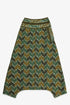 Printed quilted harem pants with side pocket