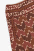 Printed quilted harem pants with side pocket