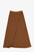 Patterned jacquard harem pants with front pleat