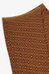 Patterned jacquard harem pants with front pleat