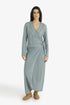 Patterned jacquard harem pants with front pleat