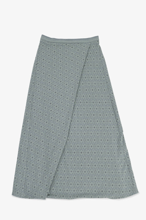 Patterned jacquard harem pants with front pleat