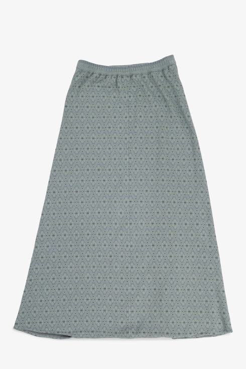 Patterned jacquard harem pants with front pleat