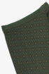 Patterned jacquard harem pants with front pleat