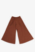 Ribbed wide-leg pants with drawstring waist