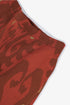 Printed Egyptian cotton wide-leg pants with pockets