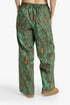 Printed Egyptian cotton wide-leg pants with pockets