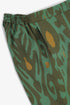Printed Egyptian cotton wide-leg pants with pockets