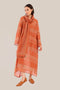Long jellabiya dress in printed voile