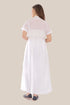 Long dress in cotton voile with pockets