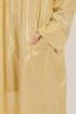 Long Doubleface dress in metallic cotton voile.