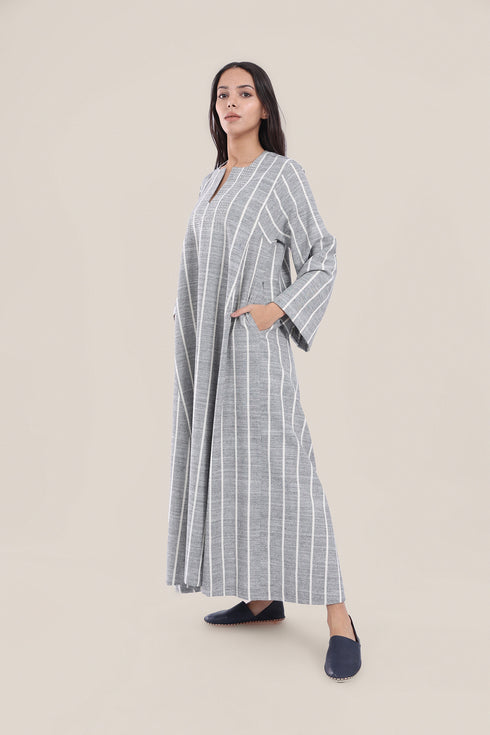 Wide sleeves long jellabiya dress