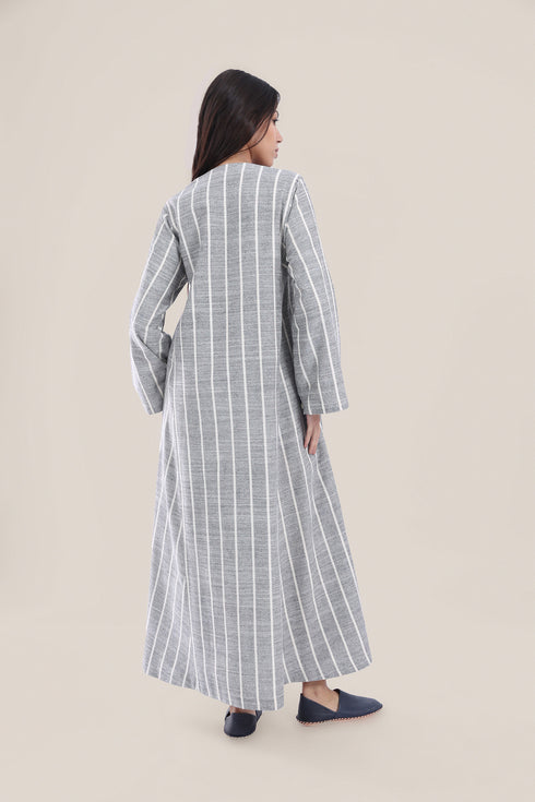 Wide sleeves long jellabiya dress