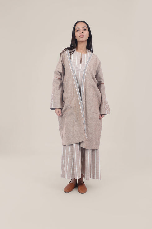 Wide sleeves long jellabiya dress