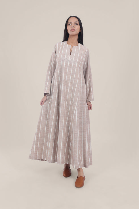 Wide sleeves long jellabiya dress