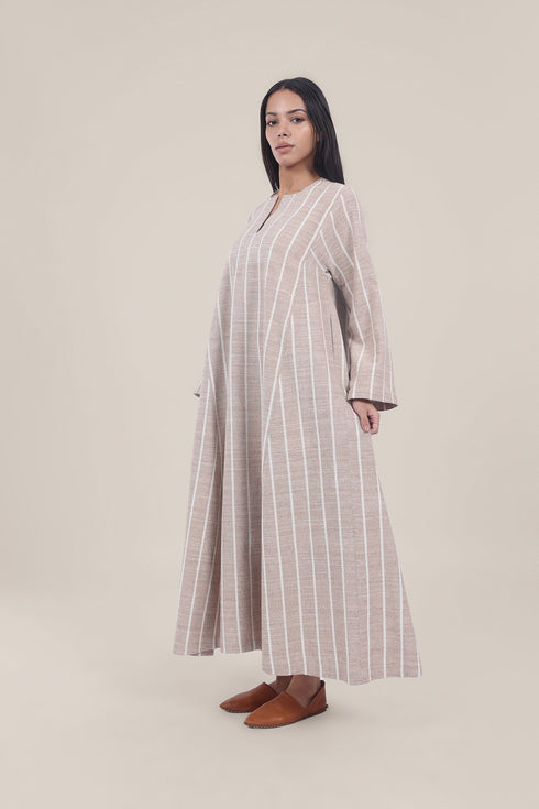 Wide sleeves long jellabiya dress