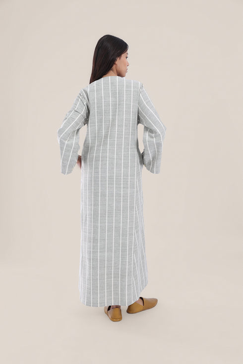 Wide sleeves long jellabiya dress