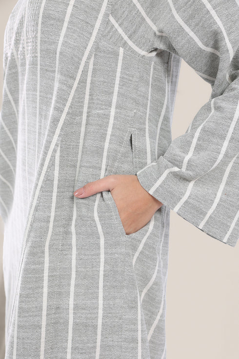 Wide sleeves long jellabiya dress