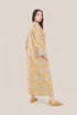 Long floral cotton jellabiya dress