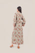 Long floral cotton jellabiya dress