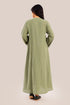 Embroidered Long jellabiya dress with pockets