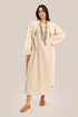 Embroidered Long jellabiya dress with pockets