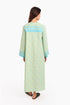 Long kaftan printed dress with pockets