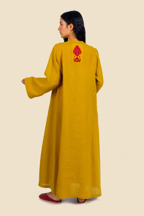 Embroidery long sleeves jellabiya dress
