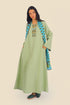 Embroidery long sleeves jellabiya dress