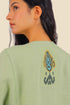 Embroidery long sleeves jellabiya dress