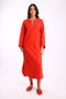 Dress in cotton and viscose cashmere with pockets