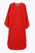 Dress in cotton and viscose cashmere with pockets