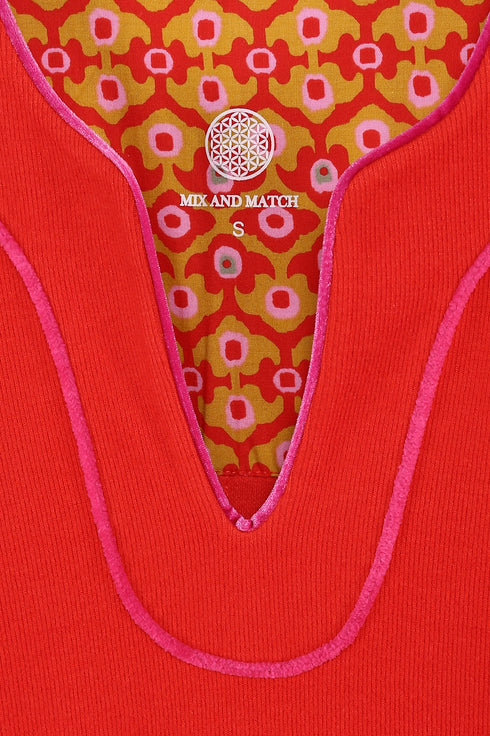 Dress in cotton and viscose cashmere with pockets